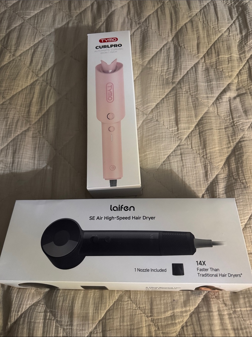 Tymo CurlPro Pink Automatic Curler and blow dryer compo